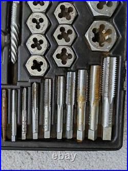 Craftsman Kromedge #9-52151 Mechanics 59 Piece Tap & Die Set Used incomplete