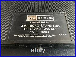 Craftsman Kromedge American Standard Threading Tool Set No9 5209
