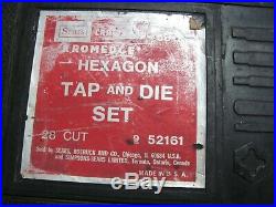 Craftsman Kromedge HEXAGON 66 Piece Tap And Die Set No. 9-52161 BIG STUFF