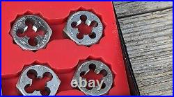 Craftsman Kromedge Tap & Hexagon Die 28-pc Set. 5200 Made In Usa? VINTAGE