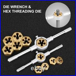 Die and Tap Set in SAE and Metric, Hex Threading Dies for External Threads
