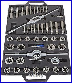 Drill America DWT45PC MM SET 6 24mm NC NF Carbon Steel Tap and Die Set