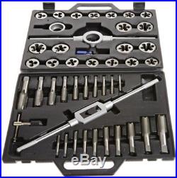 Drill America DWT45PC-SET 1/4-1 NC & NF Carbon Steel Tap and Die Set