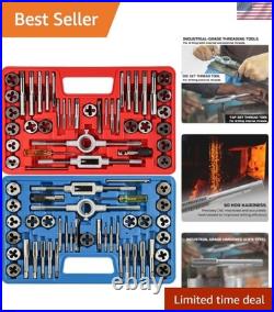 Durable 80PCS Tap and Die Tool Set, Industrial-Grade for Home & Professional Use