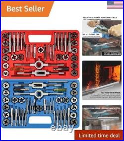 Durable 80pcs Tap and Die Wrench Set Professional SAE & Metric Tools