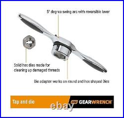 GEARWRENCH 114 Piece Ratcheting Tap and Die Set SAE & Metric 82812 114 PC