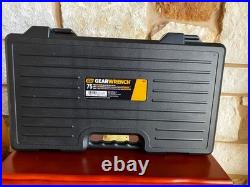 GEARWRENCH 3887 75pc SAE/Metric Ratcheting Tap & Die Tool Set with Case