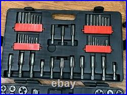 GEARWRENCH Large SAE/Metric Ratcheting Tap Die Set 114-Piece 82812 open box
