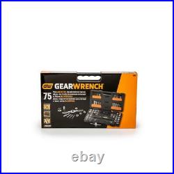 GEARWRENCH Tap Die Set SAE/Metric 5 Degree Ratcheting Twist Lock System 75-Piece