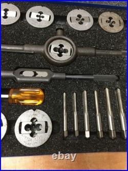 GREENFIELD LITTLE GIANT 22pc TAP AND DIE SET 343 1/4 to 1/2