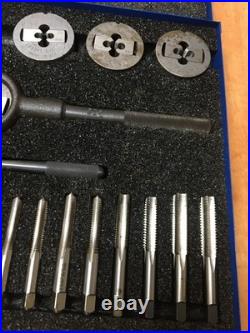 GREENFIELD LITTLE GIANT 22pc TAP AND DIE SET 343 1/4 to 1/2