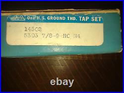 GREENFIELD TAP & DIE 14502 Hand Tap Set 3 PC 5303 7/8-9 NC H4