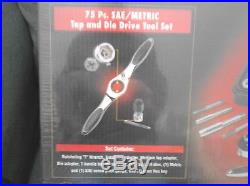 GearWrench 3887 Tap and Die 75 Piece Set Combination SAE / Metric New