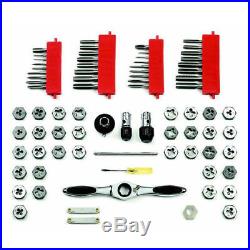 GearWrench 75-Pc SAE/Metric Ratcheting Tap and Die Drive Tool Set 3887 New