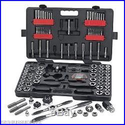 Gearwrench 114 Piece Large SAE and Metric Ratcheting Tap and Die Set KDT82812