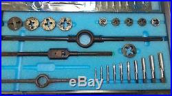 Greenfield 23-Piece Tap and Die Screw Threading Set with Accessories & Case