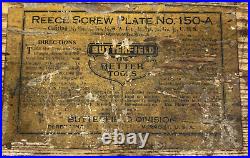 Greenfield Butterfiled Reece Screw Plate No. 150-A Tap Die Tool Set & Wood Case