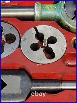 Greenfield GTD Screw Thread Die Tap Wrench Set Sae 1 7/8 3/4 5/8 9/16 1/2 1/4