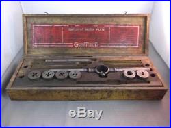 Greenfield Little Giant #140 32pc Tap And Die Screw Plate Set In Wooden Box