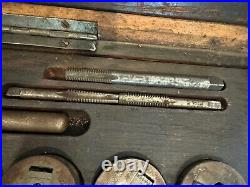Greenfield Little Giant Adjustable Tap and Die Set Vtg 9 Dies 8 Taps