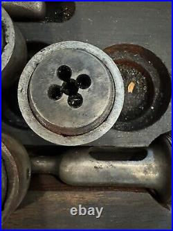Greenfield Little Giant Adjustable Tap and Die Set Vtg 9 Dies 8 Taps
