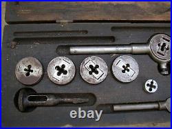 Greenfield Little Giant Screw Plate Tap & Die Set No. 310 with original wood box