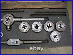 Greenfield Little Giant Screw Plate Tap & Die Set No. 310 with original wood box