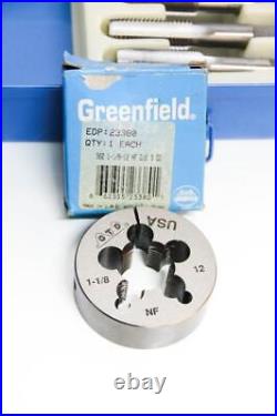 Greenfield Tap & Die Set Hardened Steel Gewindewerkzeuge Lot of 30 (5884)
