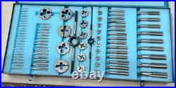 Greenfield Trw 84 Pc Tap & Die Threading Set #6 Nice + 2 Wrenches
