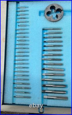 Greenfield Trw 84 Pc Tap & Die Threading Set #6 Nice + 2 Wrenches