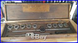Greenfield little giant No. 312 tap and die set in wooden box