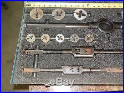 Greenfield tap and die set 1/4 to 1 inch fine thread