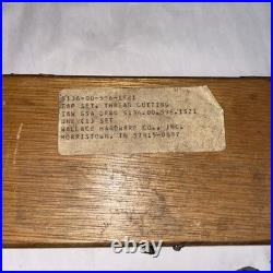 HANSON METRIC SPARK PLUG TAP SET IAW GSA DRWG Made In USA