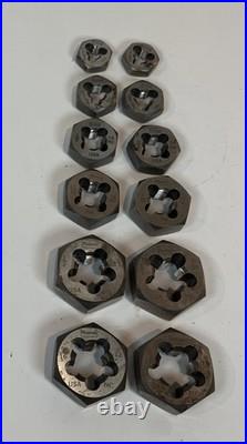 Hanson 12 Piece SAE Die Set Vintage- See Description