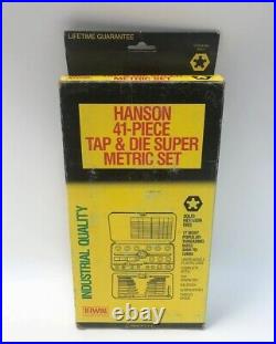 Hanson Vintage Tap & Die Set 3mm Thru 12mm 26317 Complete with Original Box Irwin