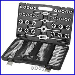 Heavy Duty Tap and Die Set 110 Pcs Metric M2-M18 with Storage Case
