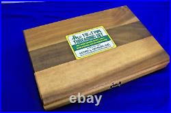 Henry L Hanson vintage #1920 12 Pc. Pipe Tap & Die Set 1/8- 1 NPT Wooden Case