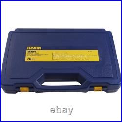 IRWIN 26376DC Tap and Die Set, High Carbon Steel Fractional, 76-Pieces