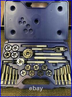 IRWIN Industrial Tools 97606 Fractional Tap and Hex Die Set, 28-Piece Portion