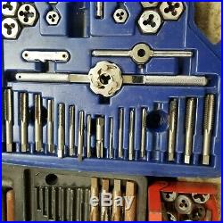 Incomplete Irwin Hanson 76 PC Tap & Die Set 26376 With Carrying Cases MANY EXTRAS