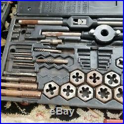 Incomplete Irwin Hanson 76 PC Tap & Die Set 26376 With Carrying Cases MANY EXTRAS