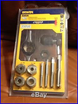 Irwin 12pc self aligning Tap and Die Set 1/4 to 1/2
