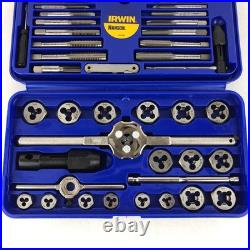 Irwin 24606 41-Piece Machine ScrewithFractional Tap Hex Die Super Set USA NOS