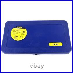 Irwin 24606 41-Piece Machine ScrewithFractional Tap Hex Die Super Set USA NOS