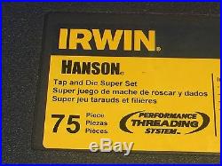 Irwin Hanson 1813816 75 Piece Ratchet Tap and Die Set