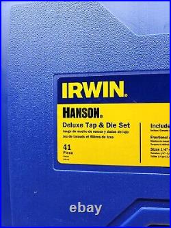 Irwin-Hanson 25941 Tap & Die 41Pc Set with Case Complete (Read Description)