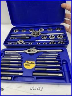 Irwin Hanson 26317 41 Pc. Metric Hex Tap & Die Set. (missing The Hand Tap)