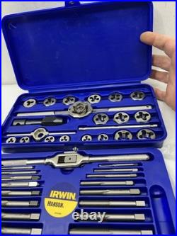 Irwin Hanson 26317 41 Pc. Metric Hex Tap & Die Set. (missing The Hand Tap)