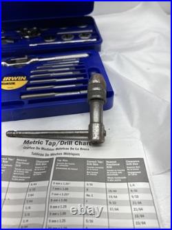 Irwin Hanson 26317 41 Pc. Metric Hex Tap & Die Set. (missing The Hand Tap)