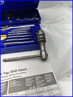 Irwin Hanson 26317 41 Pc. Metric Hex Tap & Die Set. (missing The Hand Tap)